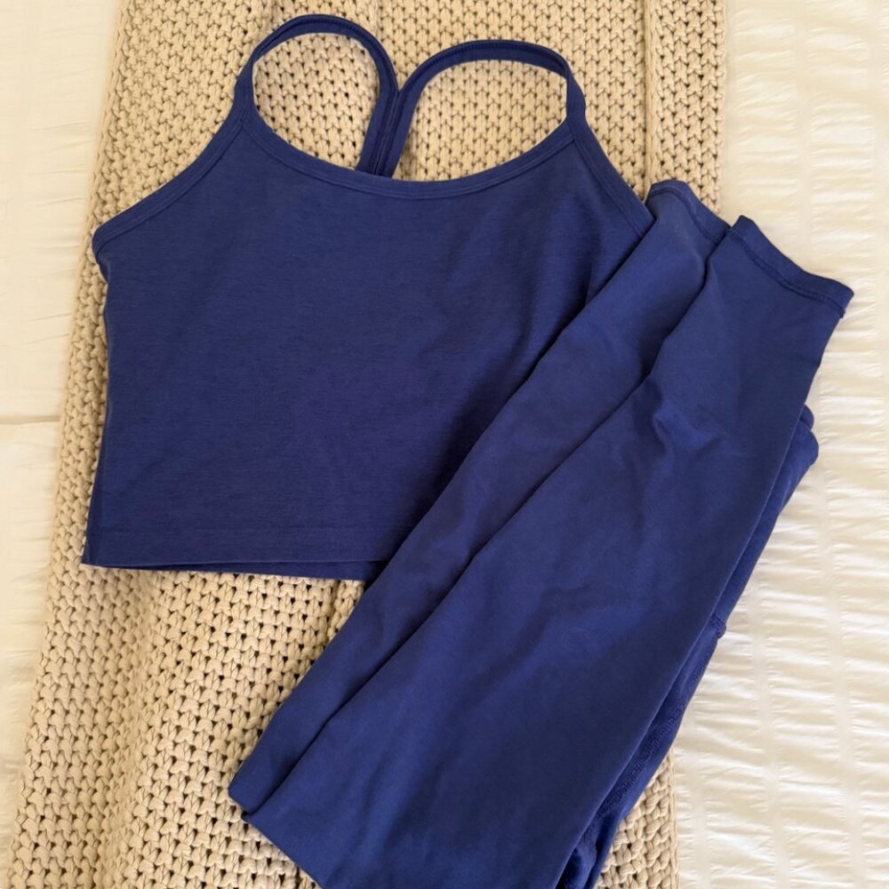 Beyond Yoga Blue Workout Set
